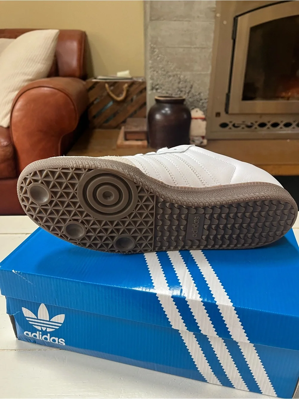 Adidas OG Sambas Double White Gum (BASICALLY NEW)